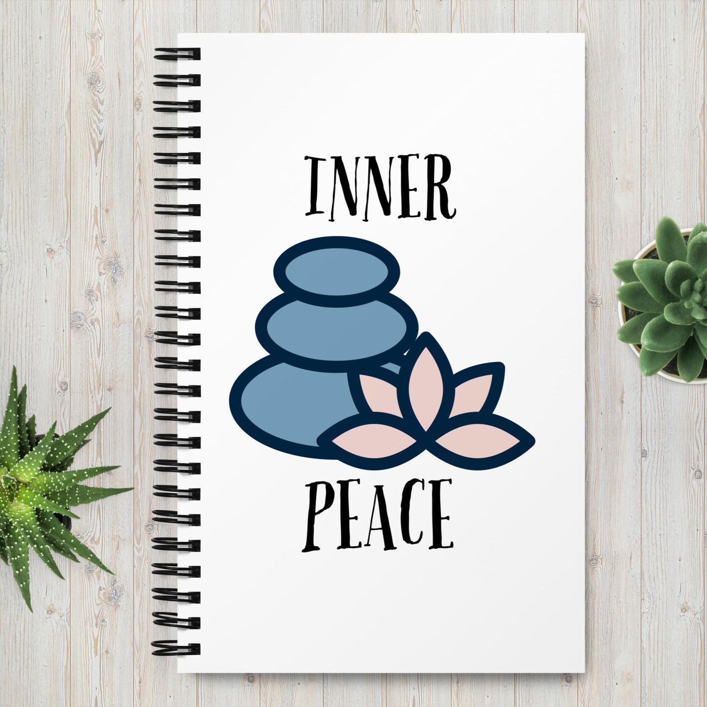 Inner Peace- Spiral notebook