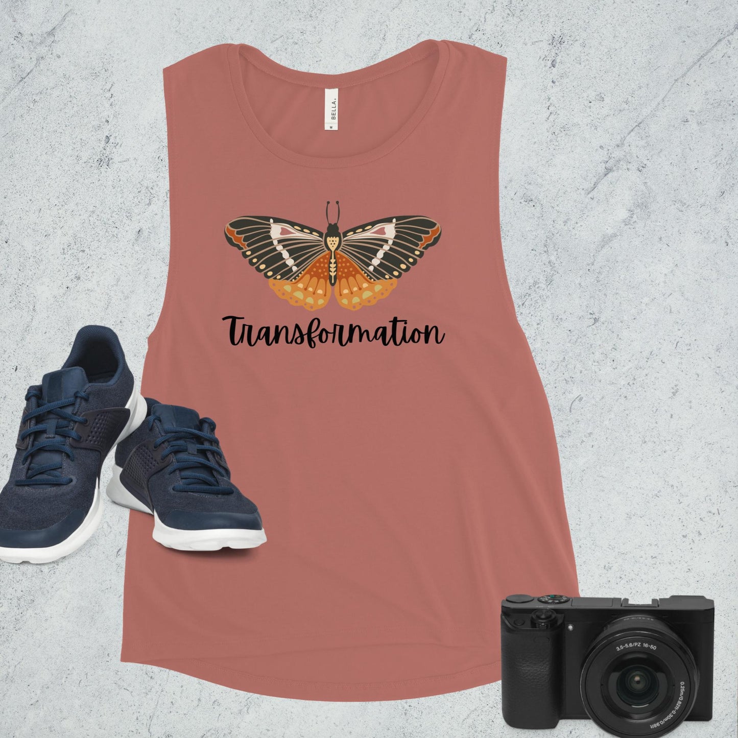 Transformation Butterfly- Ladies’ Muscle Tank